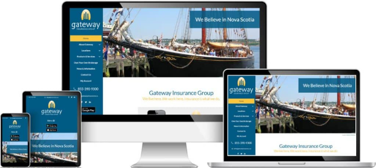 Gateway Insurance web design sample